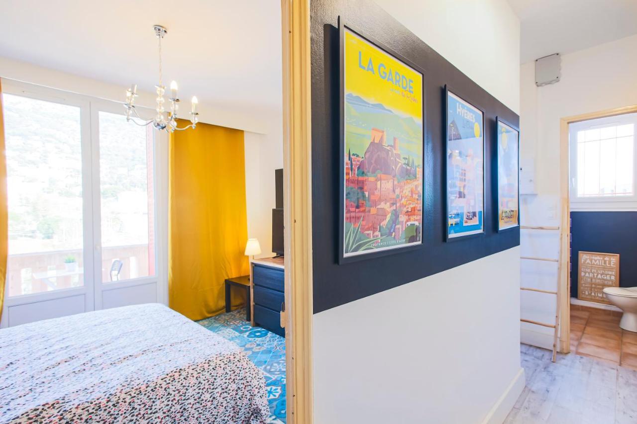 #4 Toulon Centre, Balcon, Vue Sur Corniche, Lumineux, Au Calme, Stationnement Facile & Gratuit Appartement Buitenkant foto