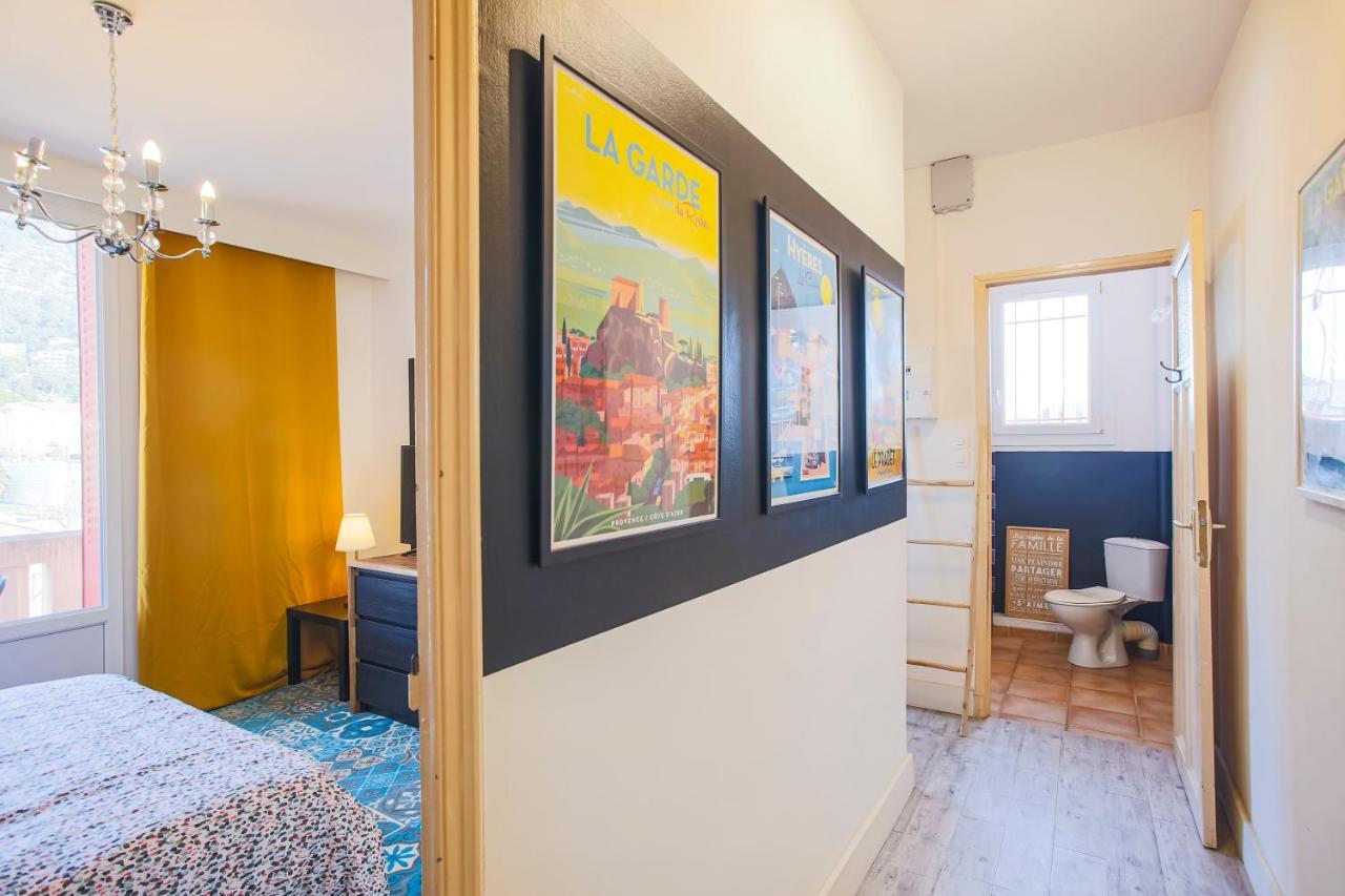 #4 Toulon Centre, Balcon, Vue Sur Corniche, Lumineux, Au Calme, Stationnement Facile & Gratuit Appartement Buitenkant foto